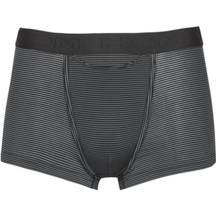 HOM Simon boxer briefs HO1 (1-pack) - heren boxer met horizontale gulp - zwart gestreept