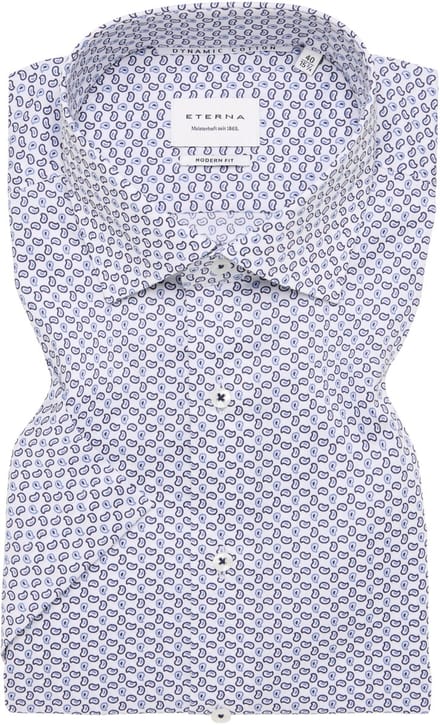 ETERNA - Heren hemd - Maat 38 - Mannen - blauw - katoen