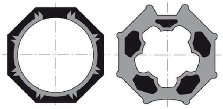 Simu Adaptieset tbv as 8 kant 60 mm