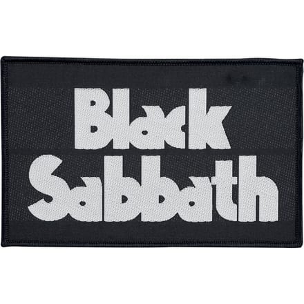 Black Sabbath Patch - Black Sabbath Logo - voor Geen - zwart-wit