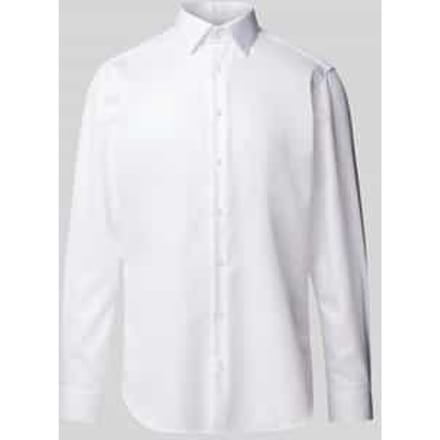 Regular fit zakelijk overhemd van fijn twill