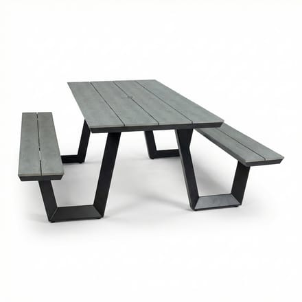 Picknicktafel Coffee Bay | Grey | Aluminium & Polywood