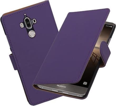 BestCases.nl Huawei Mate 9 Effen booktype hoesje Paars
