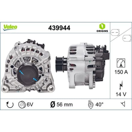 Dynamo / Alternator VALEO ORIGINS NEW VALEO 439944