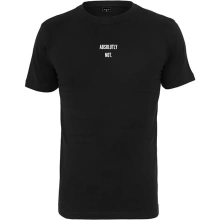 Mister Tee - Absolutely Not Heren T-shirt - M - Zwart
