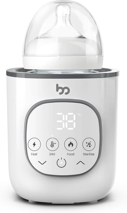 Multifunctionele Babyflessenwarmer met Temperatuurregeling - Snel Verwarmen en Veilig Uitschakelen