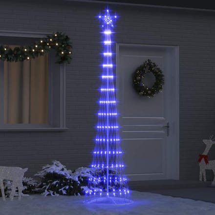 vidaXL - LED - kerstboom - Blauw - 250 - cm - Metaal