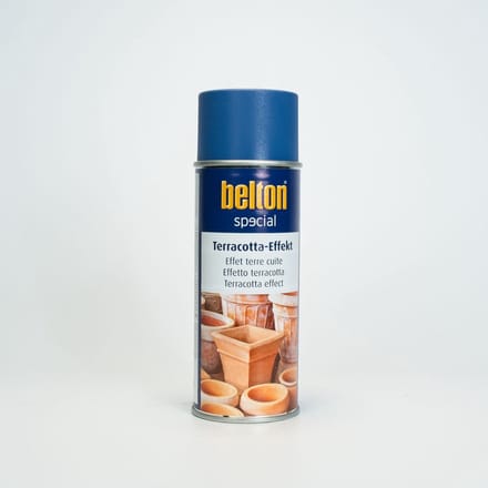 Spuitbus terracotta effect blauw Belton 400 ml