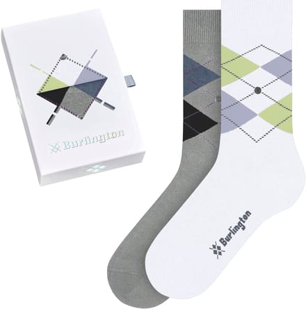 Burlington Basic Gift Box gedessineerd katoen multipack sokken dames veelkleurig - maat 36-41