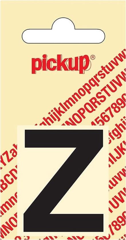 Pickup plakletter Helvetica 40 mm - zwart Z