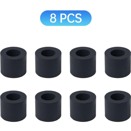8 STUKS Rubberen Roller Vervanging Compatibel met Maker Maker 3 Explore Air2 Air1 Duurzaam en 0 zwart
