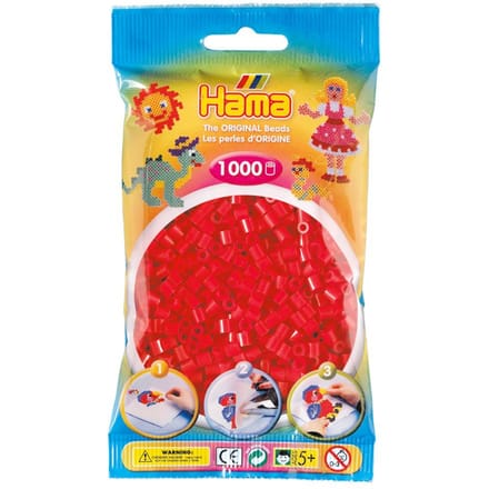 Hama Kralen 1000st nr. 5 rood Strijkkralen & -parels