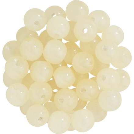 Glaskralen "Pastel", 6 mm - Lichtgeel