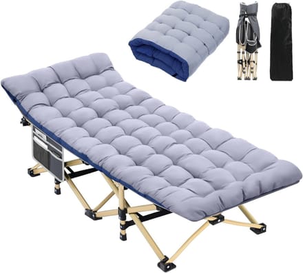 VLSelect® Veldbed - Opklapbed - Campingbed - Tot 200 KG