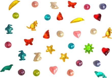 Badparels figuurtjes - 30 stuks - Badolie
