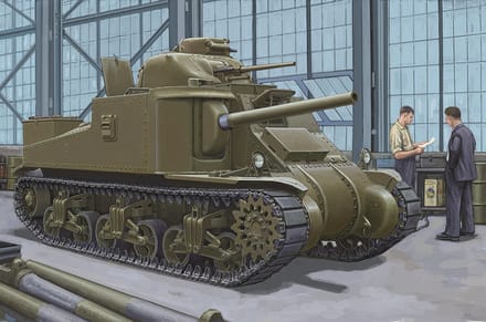 Trumpeter Modelbouwpakket Militaire voertuigen - 63518 M3A4 Medium Tank Plastic - 1:35 - Modelbouw