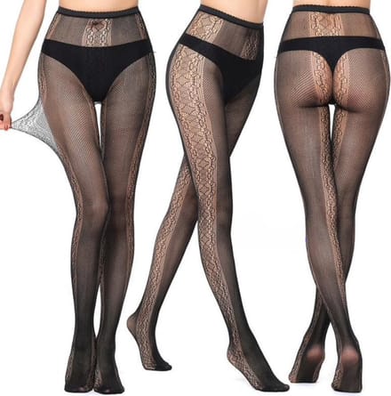Zwarte Fashion Panty - Gina