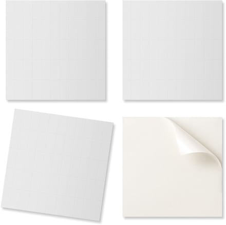Set zelfklevende PVC-tegels, licht rechthoekig, 4x50x50 cm