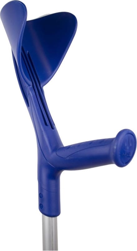 Herdegen Elleboogkruk - Een eenheid - Wandelkruk - Ergonomisch - Gesloten manchet - Evolution - Blauw