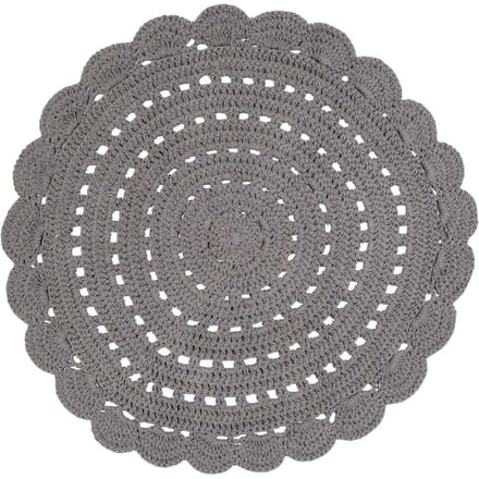 Nattiot - Alma Rond Vloerkleed/Tapijt Ø 120 cm - Grijs