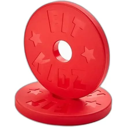 Olympisch gewichthefschijf voor kinderen Fit & Rack Bumpers (x2)
