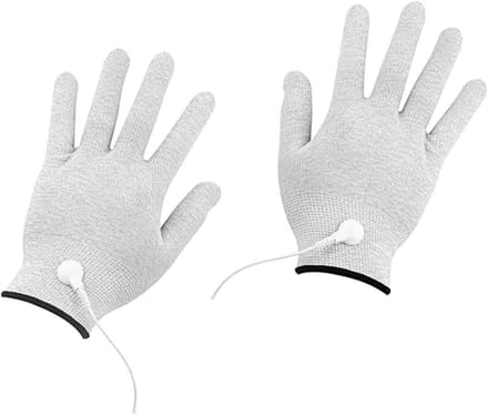 Massage Handschoenen - Geleidende Set - Spierherstel Bevorderen - Universele Connector - 20 x 13 cm - Wit