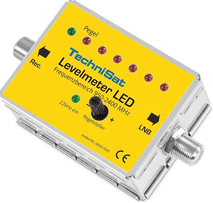 LED Levelmeter - Satellietvinder voor Optimale Uitlijning met Akoestisch Signaal en 7-elementen Display