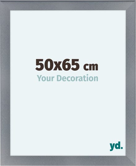Your Decoration - Fotolijst 50x65 cm - MDF - Aluminium Geborsteld - Como