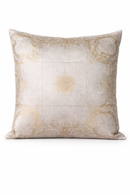 Goround interior - Sierkussen - 45x45 - Fluweel - Goud - Greige - Zand