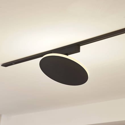 Lindby LED track lamp Lumaro, zwart, aluminium, 48V, dimbaar