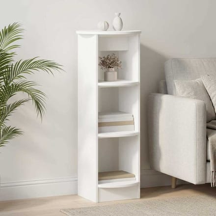 vidaXL - Bijzetkast - Wit - 40 - x - 40 - x - 100 - cm - Geconstrueerd - hout