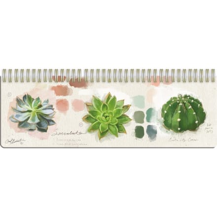 Succulent Study Deskplanner Datumloos