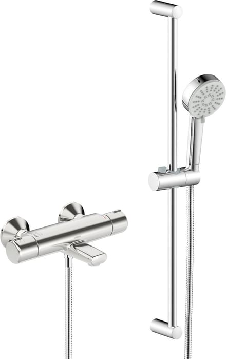 Hansa Basic - Doucheset met badthermostaat, 3 jets, chroom 55162131