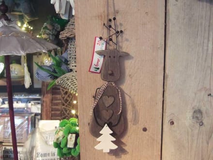 Houten elandhanger