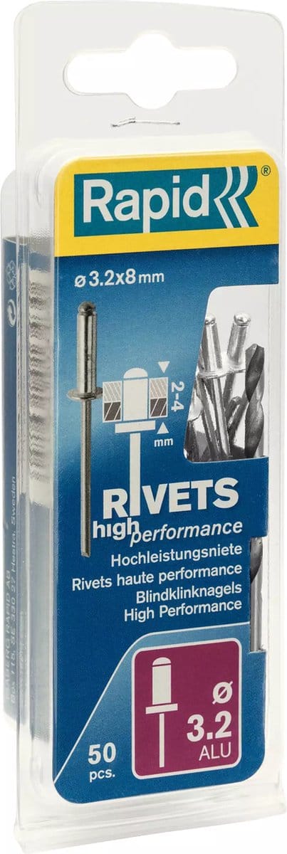 Rapid High performance klinknagel Ø3.2 x 8 mm - 5000383