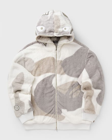 COLOR CAMO SHARK FULL ZIP SHERPA JACKET