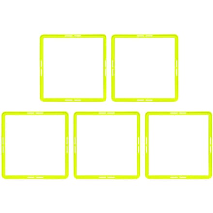 5 Stuks Agility Training Ringen Multifunctionele Vierhoekige Fysieke Snelheid Training Ringen voor yellow