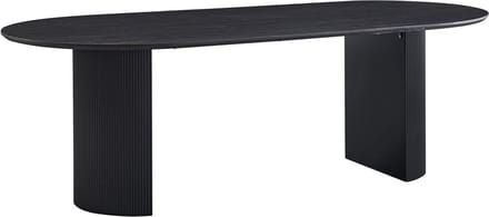 Eetkamertafel Odile Donkerbruin - MDF - Overig - 230x110cm - Hoogte 76 cm