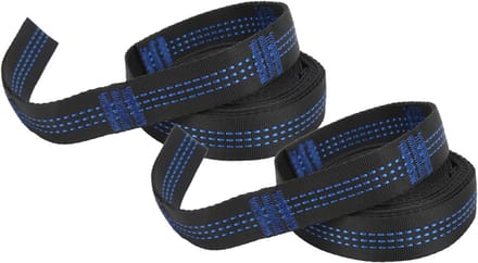 Hangmatriem - Hangmatbanden boomriem - Outdoor recreatie - Geen rek - 2 meter - Zwart