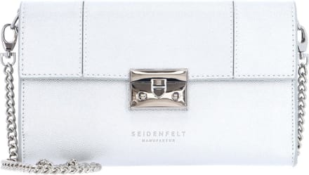 SEIDENFELT MANUFAKTUR Koppeling Avondtas Roros Clutch Silver Zilverkleurig