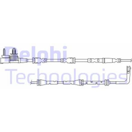 Waarschuwingscontact, remblokslijtage DELPHI LZ0318