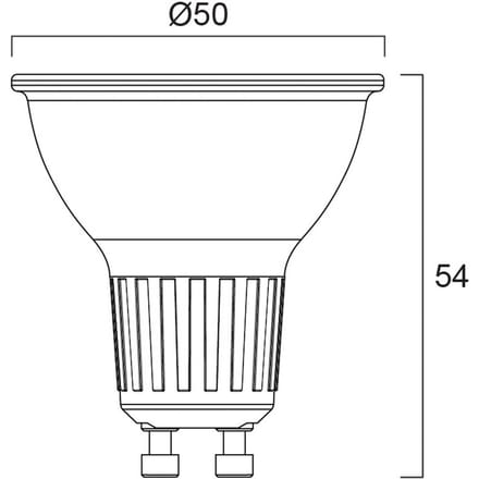 Sylvania LED-reflectorlamp PLATINUM RETRO ES50 GU10 2 W 3.000 K 360 lm 36°