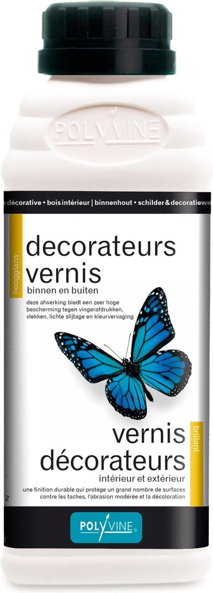 Polyvine Decorateursvernis - Hoogglans 500 ml