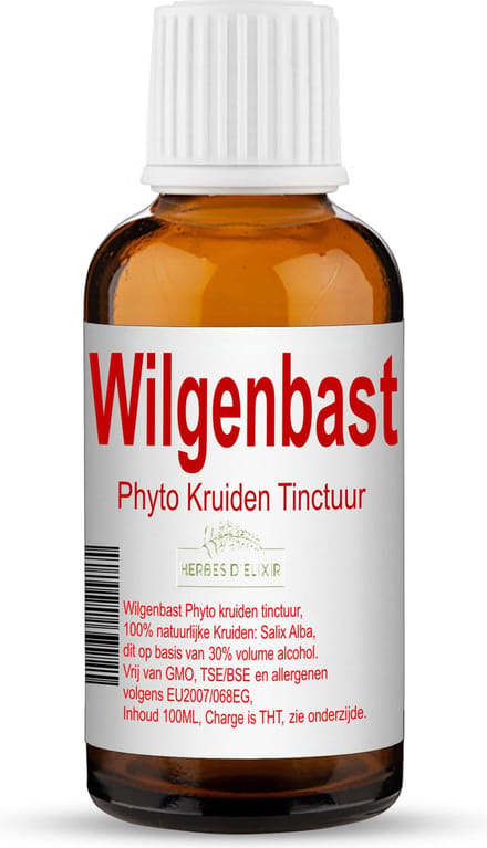 Herbes D'elixir Wilgenbast Tinctuur - 100 ml - 1 Stuk - Goed voor de nierfunctie