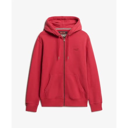 Superdry - Essential Logo Half Brushed Zip Hoodie - Heren - Hoodies