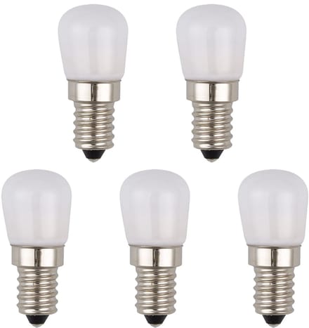 SPL E14 LED Lamp 1.5W - Warm Wit - 3000K - LED Buislamp P23 Opaal - 5 Stuks