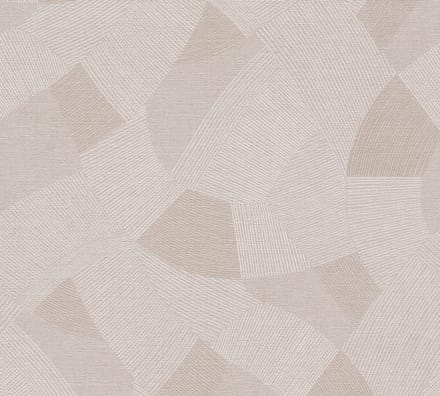 GEOMETRISCH PATROON BEHANG | Subtiel glanzend - Grijs Wit - A.S. Création Cuba II