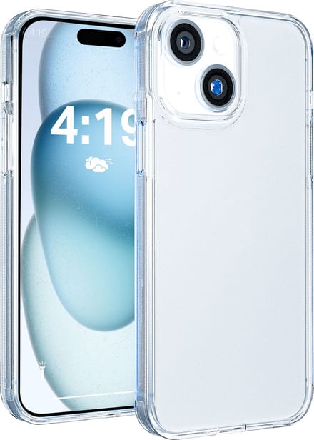 Hoesje geschikt voor iPhone 15 hoes transparant shock proof
