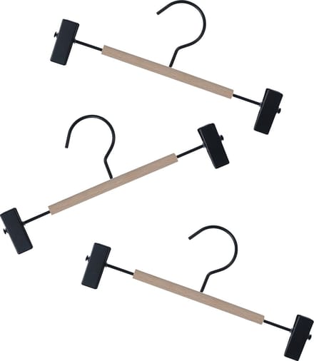 Babsana Industriele Broekhanger Set 3 Stuks - Zwart