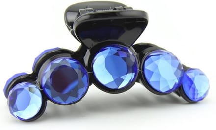 Haarklauw Clip - Haar Accessoire - Feestelijk Gebruik - Mooi Design - 2.1 cm - Blauw